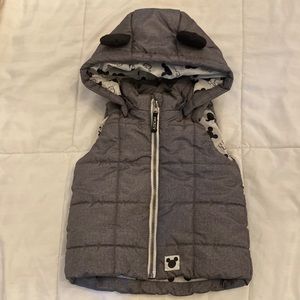 H&M kids Disney Mickey Ears Puffer Vest